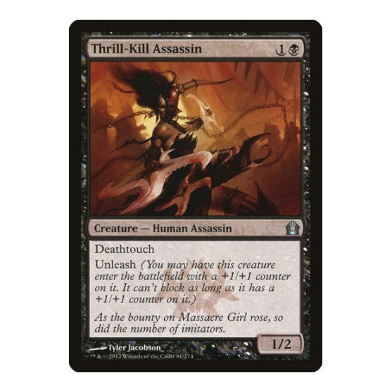 Thrill-Kill Assassin (RTR) #81 Uncommon (Lightly Played) Return to Ravnica Magic: The Gathering: 2012