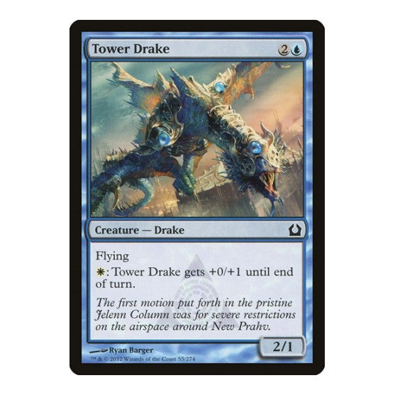 Tower Drake (RTR) #55 Common (Lightly Played) Return to Ravnica Magic: The Gathering: 2012