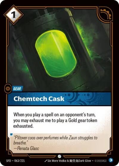 Chemtech Cask (SFD) #063/221 Common Spiritforged Riftbound: League of Legends Trading Card Game: 2026