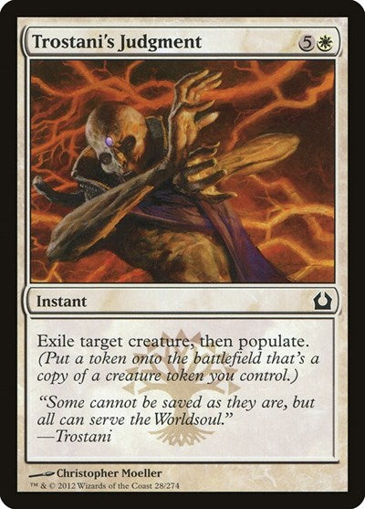 Trostanis Judgment (RTR) #28 Common (Lightly Played) Return to Ravnica Magic: 2012