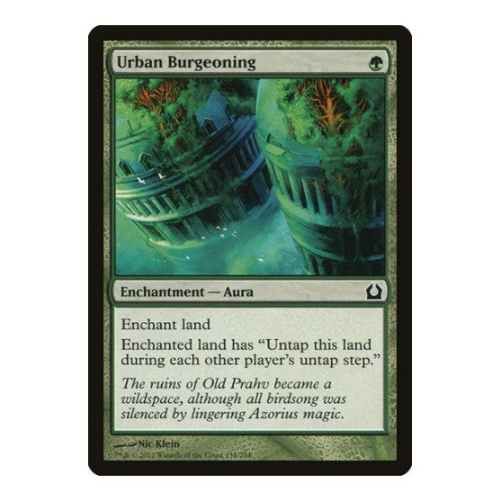 Urban Burgeoning (RTR) #138 Common (Moderately Played) Return to Ravnica Magic: The Gathering: 2012