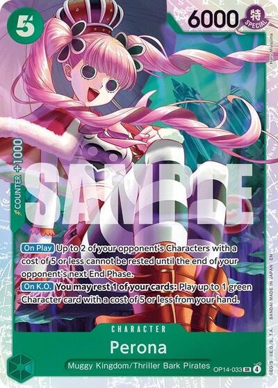 Perona OP14 033 (OP14) #OP14-033 Secret Rare (Foil Near Mint) The Azure Sea's Seven One Piece Card Game: 2026