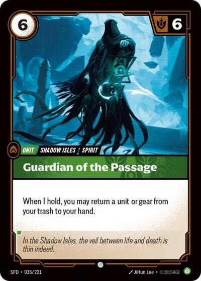 Guardian of the Passage (SFD) #035/221 Common Spiritforged Riftbound: League of Legends Trading Card Game: 2026