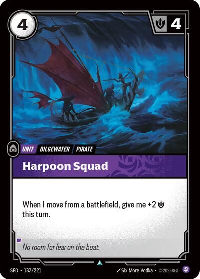 Harpoon Squad (SFD) #137/221 Uncommon Spiritforged Riftbound: League of Legends Trading Card Game: 2026