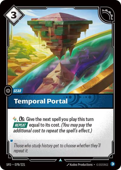 Temporal Portal (SFD) #078/221 Uncommon Spiritforged Riftbound: League of Legends Trading Card Game: 2026