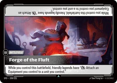 Forge of the Fluft (SFD) #208/221 Uncommon (Near Mint) Spiritforged Riftbound: League of Legends Trading Card Game: 2026