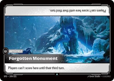 Forgotten Monument (SFD) #209/221 Uncommon Spiritforged Riftbound: League of Legends Trading Card Game: 2026