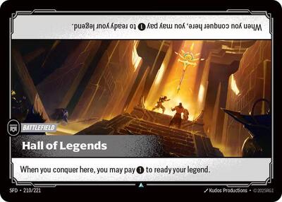 Hall of Legends (SFD) #210/221 Uncommon (Near Mint) Spiritforged Riftbound: League of Legends Trading Card Game: 2026