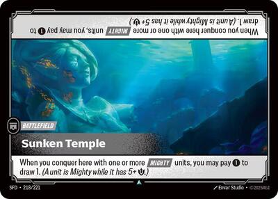 Sunken Temple (SFD) #218/221 Uncommon (Near Mint) Spiritforged Riftbound: League of Legends Trading Card Game: 2026