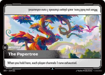 The Papertree (SFD) #219/221 Uncommon (Near Mint) Spiritforged Riftbound: League of Legends Trading Card Game: 2026