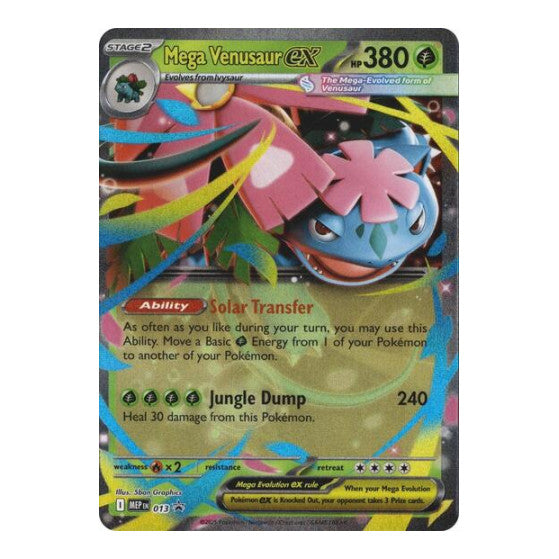 Mega Venusaur ex - 013 (MEP) #013 Promo (Holofoil Near Mint) ME: Mega Evolution Promo Pokemon: 2025