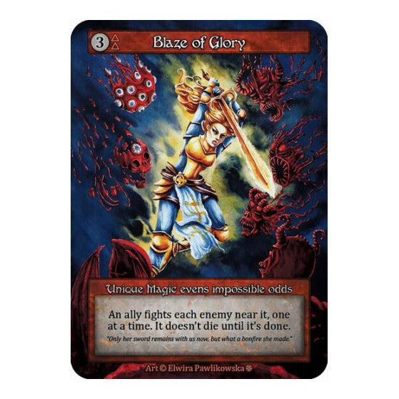 Blaze of Glory (GT) Unique (Lightly Played) Gothic Sorcery: Contested Realm: 2025