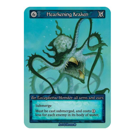 Hearkening Kraken (GT) Exceptional (Lightly Played) Gothic Sorcery: Contested Realm: 2025
