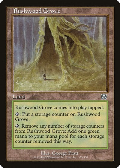 Rushwood Grove (MMQ) #325 Uncommon (Heavily Played) Mercadian Masques Magic: 1999