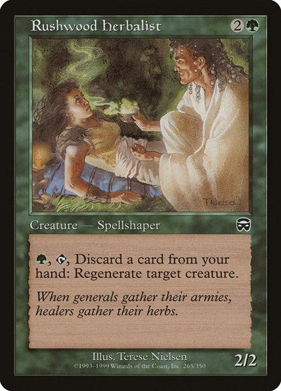 Rushwood Herbalist (MMQ) #265 Common (Near Mint) Mercadian Masques Magic: The Gathering: 1999
