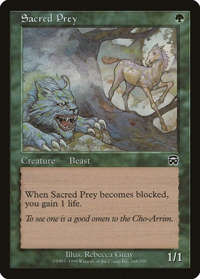 Sacred Prey (MMQ) #268 Common (Lightly Played) Mercadian Masques Magic: The Gathering: 1999