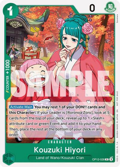 Kouzuki Hiyori (Tournament Pack 2026 Vol. 1) (OP-PR) #OP12-028 Rare (Near Mint) One Piece Promotion Cards One Piece Card Game: 2022