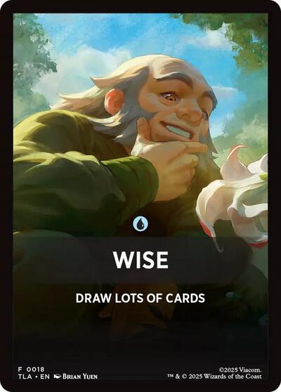 Wise Theme Card (TLA) #18 T (Near Mint) Avatar: The Last Airbender Magic: The Gathering: 2025