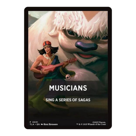 Musicians Theme Card (TLA) #31 Token (Near Mint) Avatar: The Last Airbender Magic: The Gathering: 2025