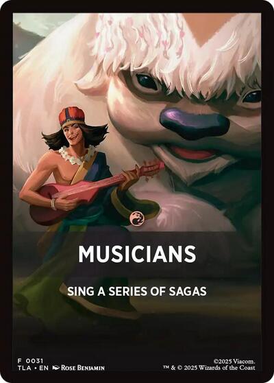 Musicians Theme Card (TLA) #31 T (Near Mint) Avatar: The Last Airbender Magic: The Gathering: 2025