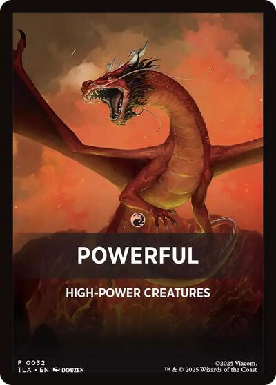 Powerful Theme Card (TLA) #32 T (Near Mint) Avatar: The Last Airbender Magic: The Gathering: 2025