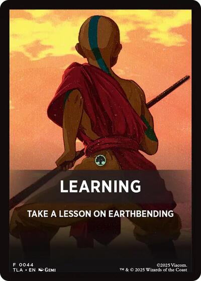 Learning Theme Card (TLA) #44 T (Near Mint) Avatar: The Last Airbender Magic: The Gathering: 2025