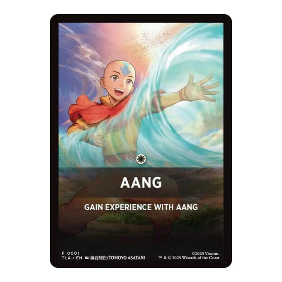 Aang Theme Card (TLA) #1 Token (Near Mint) Avatar: The Last Airbender Magic: The Gathering: 2025