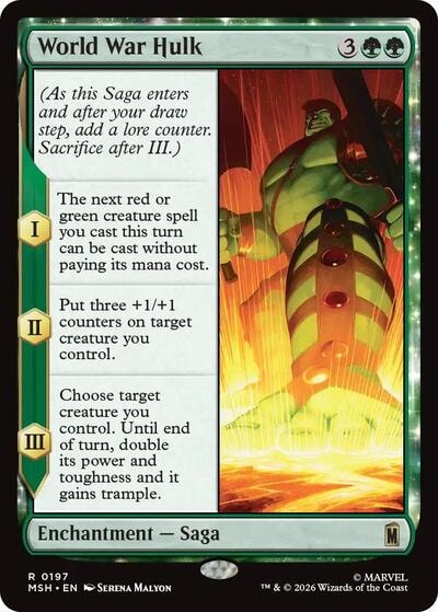 World War Hulk (MSH) #197 Rare (Near Mint) Marvel Super Heroes Magic: The Gathering: 2026