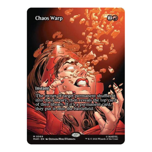Chaos Warp (Borderless) (MAR) #69 Mythic Rare Marvel Universe Eternal-Legal Magic: The Gathering: 2025