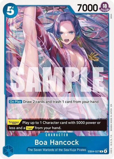 Boa Hancock - EB04-027 (OP14) #EB04-027 Rare (Foil Lightly Played) The Azure Sea's Seven One Piece Card Game: 2026