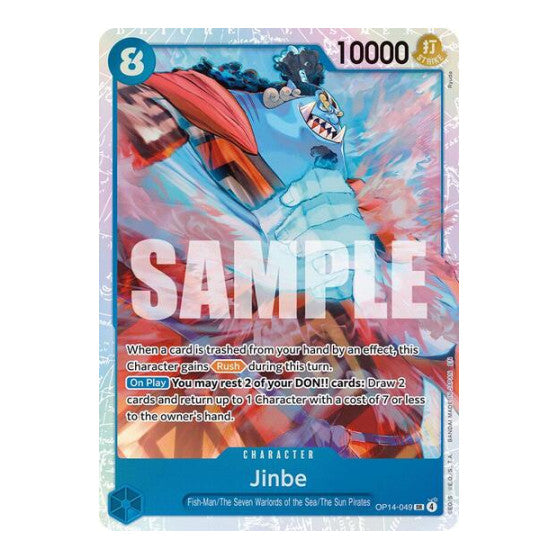 Jinbe - OP14-049 (OP14-EB04) #OP14-049 Super Rare (Foil Lightly Played) The Azure Sea's Seven One Piece Card Game: 2026