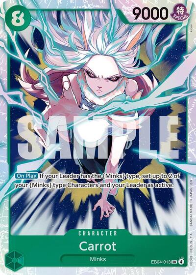 Carrot (OP14) #EB04-013 Secret Rare (Foil Near Mint) The Azure Sea's Seven One Piece Card Game: 2026