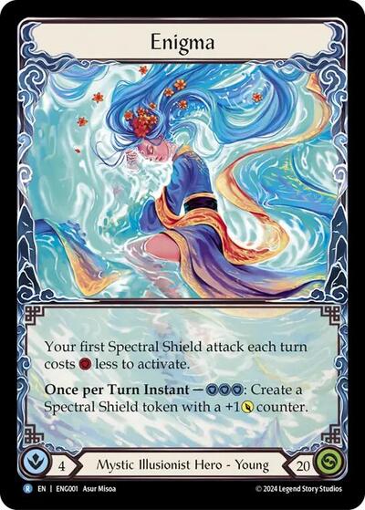 Enigma () #ENG001 Rare (Rainbow Foil Near Mint) Blitz Deck: Part the Mistveil - Enigma Flesh and Blood TCG: 2024