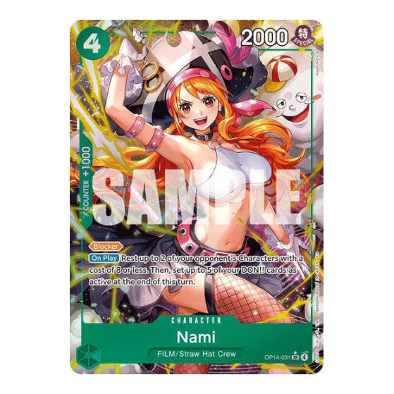 Nami (Alternate Art) (OP14) #OP14-031 Super Rare (Foil Near Mint) The Azure Sea's Seven One Piece Card Game: 2026