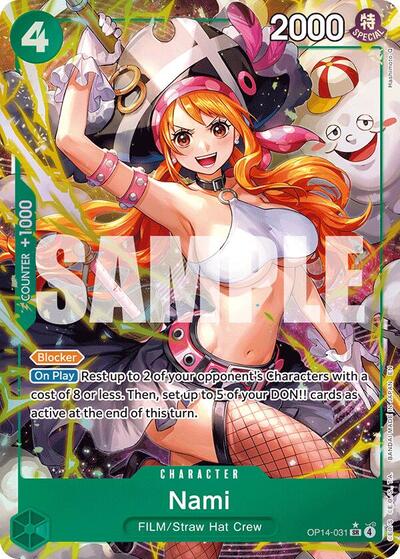 Nami Alternate Art (OP14) #OP14-031 Secret Rare (Foil Near Mint) The Azure Sea's Seven One Piece Card Game: 2026