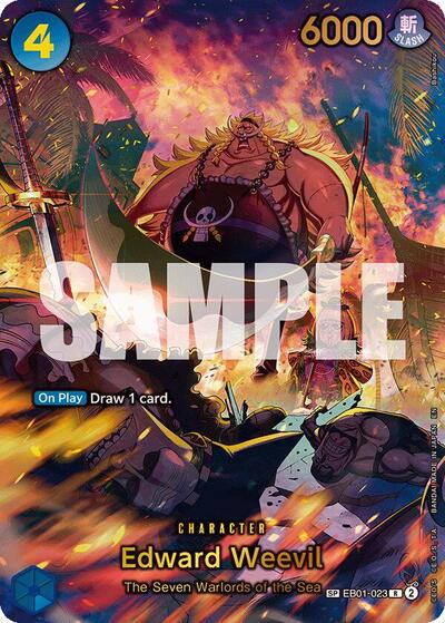 Edward Weevil EB01 023 SP (OP14) #EB01-023 Rare (Foil Near Mint) The Azure Sea's Seven One Piece Card Game: 2026