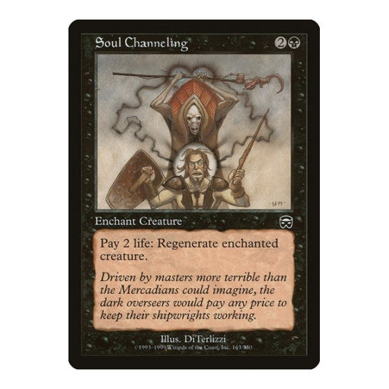 Soul Channeling (MMQ) #163 Common (Lightly Played) Mercadian Masques Magic: The Gathering: 1999