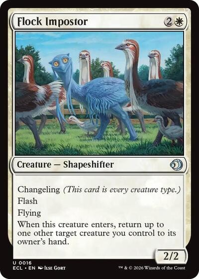 Flock Impostor (ECL) #16 Uncommon (Lightly Played) Lorwyn Eclipsed Magic: The Gathering: 2026