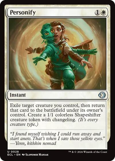 Personify (ECL) #28 Uncommon (Lightly Played) Lorwyn Eclipsed Magic: 2026