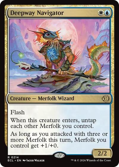 Deepway Navigator (ECL) #214 Rare (Foil Near Mint) Lorwyn Eclipsed Magic: The Gathering: 2026