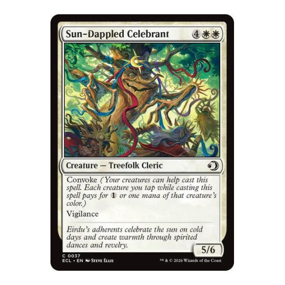 Sun-Dappled Celebrant (ECL) #37 Common Lorwyn Eclipsed Magic: The Gathering: 2026