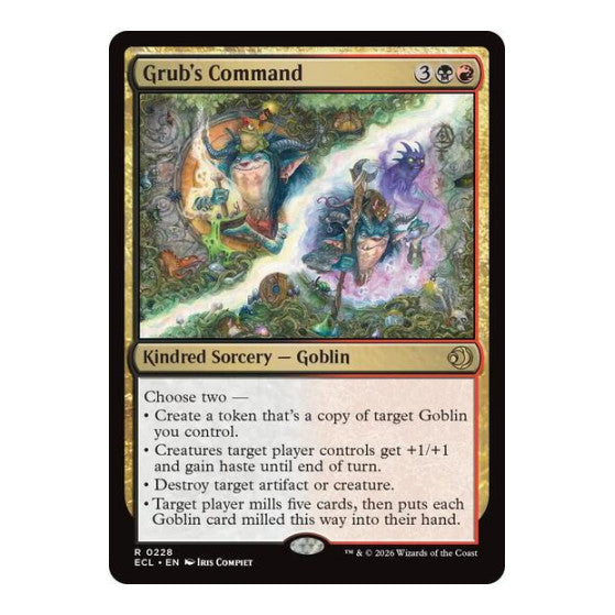 Grub's Command (ECL) #228 Rare Lorwyn Eclipsed Magic: The Gathering: 2026