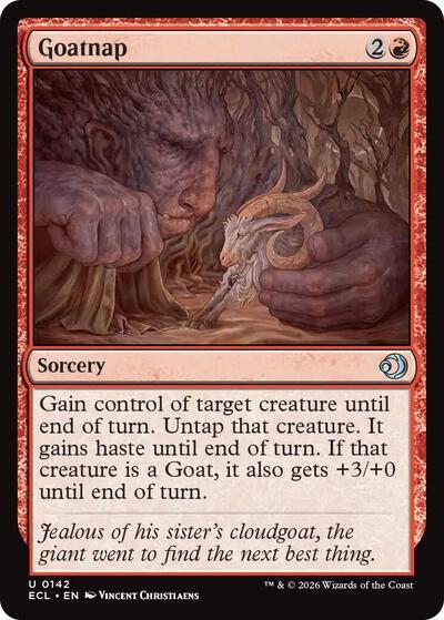 Goatnap (ECL) #142 Uncommon (Lightly Played) Lorwyn Eclipsed Magic: 2026