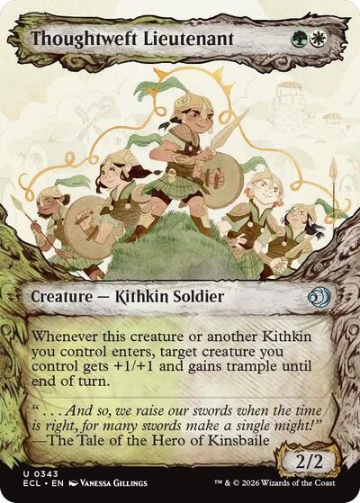 Thoughtweft Lieutenant Showcase (ECL) #343 Uncommon (Lightly Played) Lorwyn Eclipsed Magic: 2026