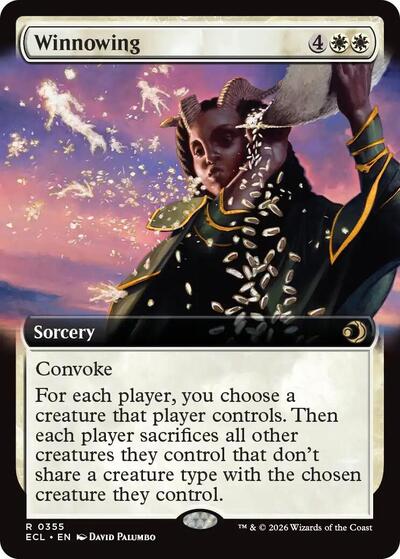 Winnowing Extended Art (ECL) #355 Rare (Near Mint) Lorwyn Eclipsed Magic: 2026