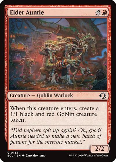 2026 Magic: Lorwyn Eclipsed (ECL) - Elder Auntie (#133, Common) (Lightly Played)