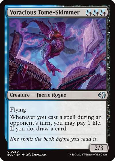 Voracious Tome Skimmer (ECL) #250 Uncommon (Lightly Played) Lorwyn Eclipsed Magic: The Gathering: 2026