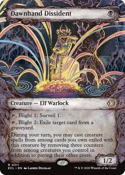 Dawnhand Dissident Showcase (ECL) #311 Rare (Foil Near Mint) Lorwyn Eclipsed Magic: 2026