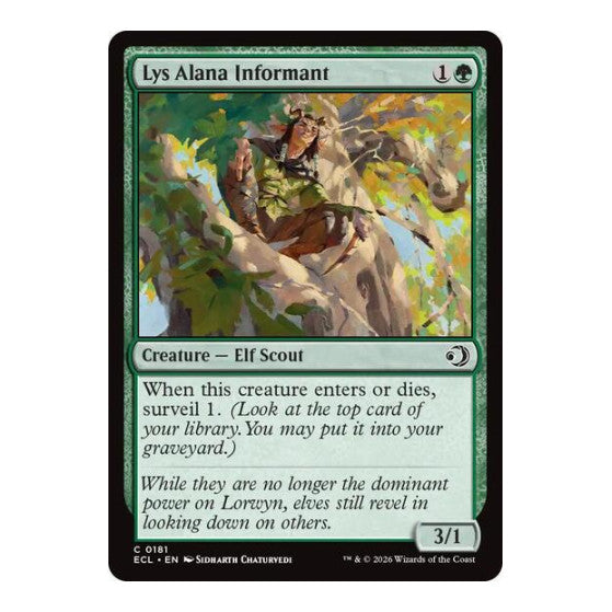 Lys Alana Informant (ECL) #181 Common Lorwyn Eclipsed Magic: The Gathering: 2026