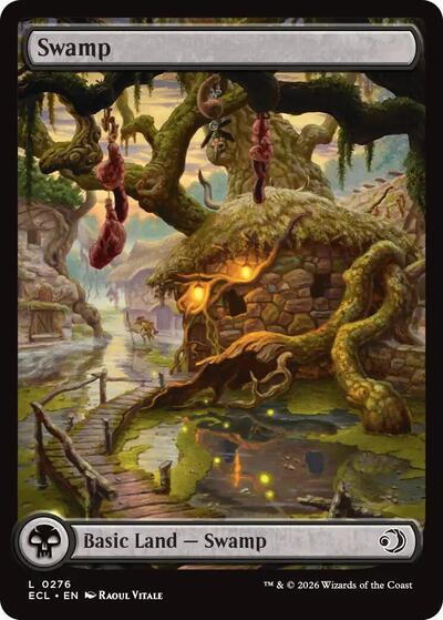 Swamp 0276 (ECL) #276 Land (Lightly Played) Lorwyn Eclipsed Magic: The Gathering: 2026